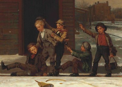 Winter Sports in the Gutter by John George Brown